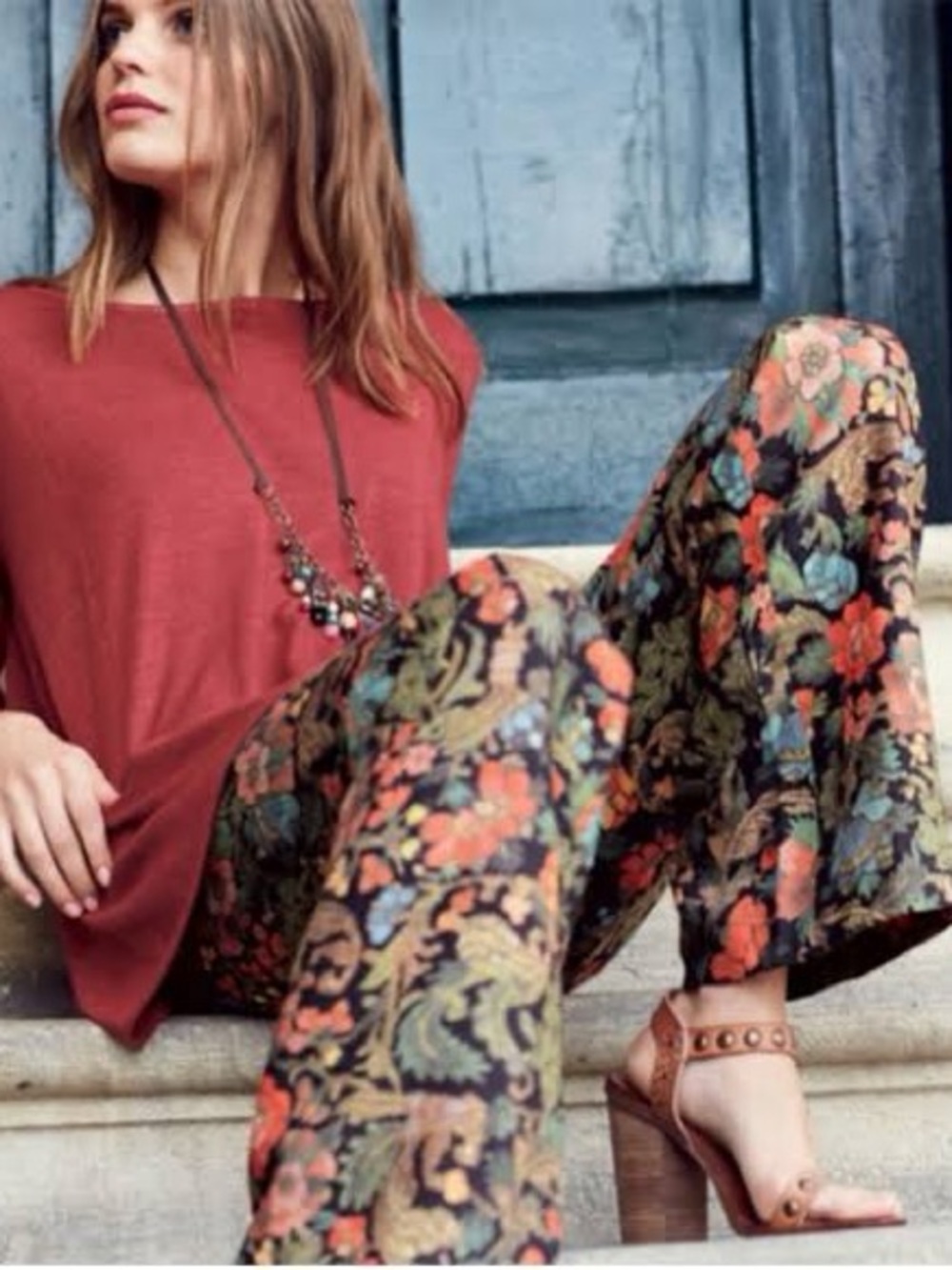 Peruvian Connection 🐫 “Ismena Nightshade” Trousers - Size 8 -  100% Linen